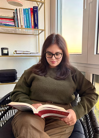 Picture From Emanuelle Fehr Reading a Book